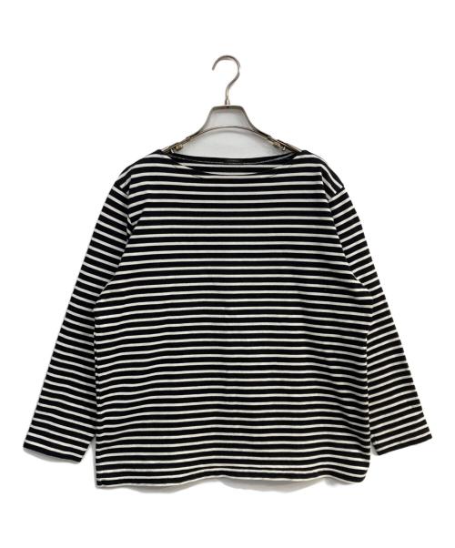 COMOLI（コモリ）COMOLI (コモリ) ボーダーボートネックカットソー ホワイト×ブラック サイズ:1の古着・服飾アイテム