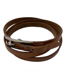 HERMES（エルメス）の古着「アピレザーブレスレット」｜ブラウン