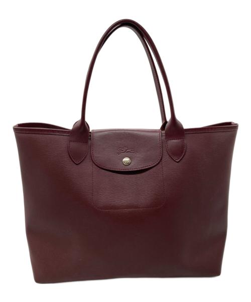 LONGCHAMP（ロンシャン）LONGCHAMP (ロンシャン) ルプリアージュシティトートバッグ ボルドーの古着・服飾アイテム