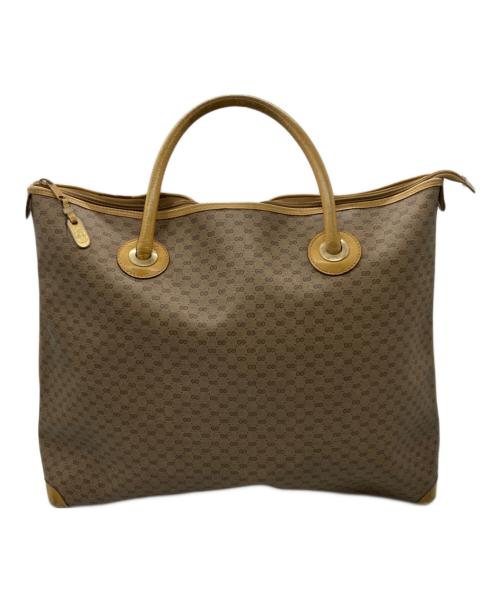GUCCI（グッチ）GUCCI (グッチ) マイクロGGスプリームトートバッグ ブラウンの古着・服飾アイテム