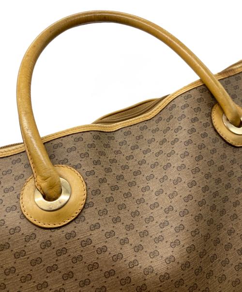 GUCCI（グッチ）GUCCI (グッチ) マイクロGGスプリームトートバッグ ブラウンの古着・服飾アイテム