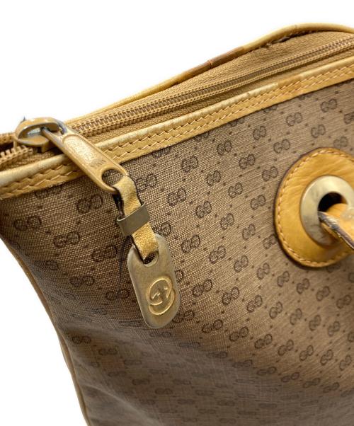 GUCCI（グッチ）GUCCI (グッチ) マイクロGGスプリームトートバッグ ブラウンの古着・服飾アイテム