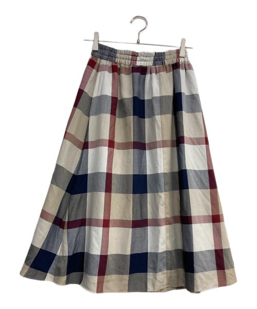 BLUE LABEL CRESTBRIDGE（ブルーレーベルクレストブリッジ）BLUE LABEL CRESTBRIDGE (ブルーレーベルクレストブリッジ) チュールワンピ＋チェックスカート ブラック サイズ:36の古着・服飾アイテム