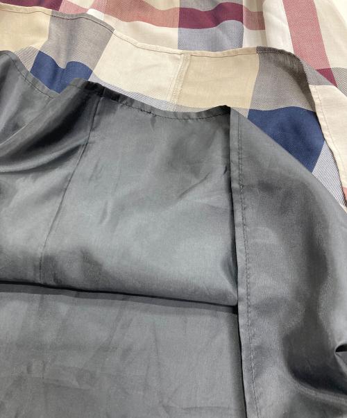 BLUE LABEL CRESTBRIDGE（ブルーレーベルクレストブリッジ）BLUE LABEL CRESTBRIDGE (ブルーレーベルクレストブリッジ) チュールワンピ＋チェックスカート ブラック サイズ:36の古着・服飾アイテム