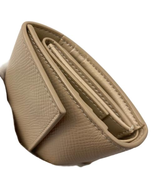 CELINE（セリーヌ）CELINE (セリーヌ) スモール トリフォールドウォレット ベージュの古着・服飾アイテム