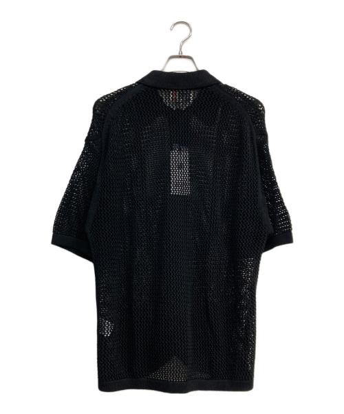 The Duffer of ST.George（ザ ダファーオブセントジョージ）The DUFFER of ST.GEORGE (ザ ダファーオブセントジョージ) 半袖メッシュカーディガン ブラック サイズ:M 未使用品の古着・服飾アイテム