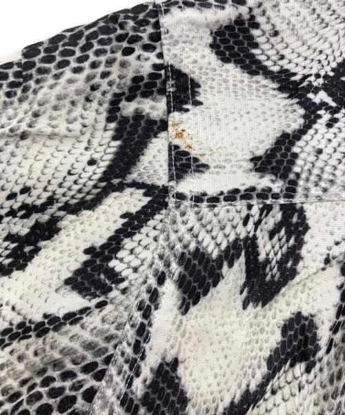WACKO MARIA（ワコマリア）WACKO MARIA (ワコマリア) パイソン柄 HAWAIIAN SHIRT S/S ブラック×ホワイト サイズ:Lの古着・服飾アイテム
