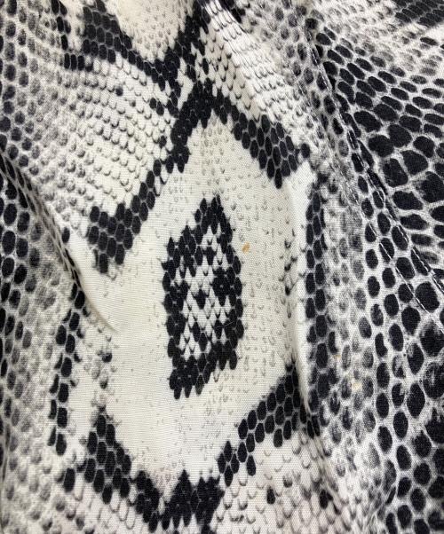 WACKO MARIA（ワコマリア）WACKO MARIA (ワコマリア) パイソン柄 HAWAIIAN SHIRT S/S ブラック×ホワイト サイズ:Lの古着・服飾アイテム