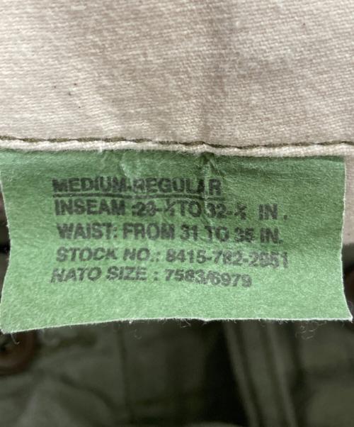 US ARMY（ユーエスアーミー）US ARMY (ユーエスアーミー) M-65 FIELD PANTS グリーン サイズ:MIDIUM REGULARの古着・服飾アイテム