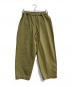 オローネオローネ）の古着「バルーンロングパンツ」｜カーキ