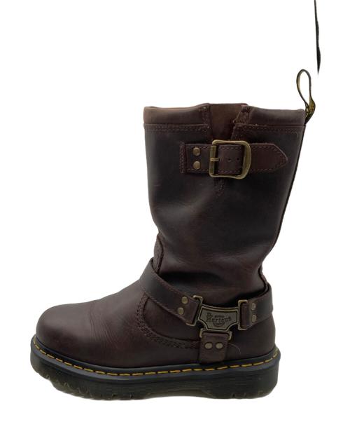 Dr.Martens（ドクターマーチン）Dr.Martens (ドクターマーチン) ANISTONE HI プルオン ブーツ ブラウン サイズ:UK6の古着・服飾アイテム