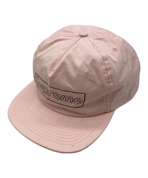 SUPREME（シュプリーム）Supreme (シュプリーム) KAWS (カウズ) Chalk Logo 5-panel ピンクの古着・服飾アイテム