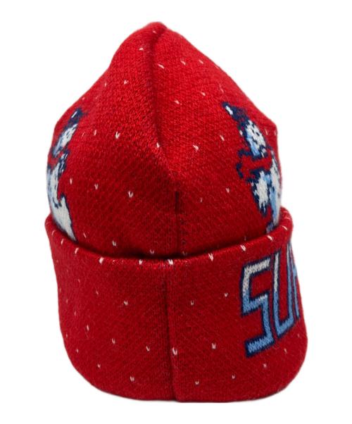 SUPREME（シュプリーム）SUPREME (シュプリーム) Snowman Beanie レッドの古着・服飾アイテム