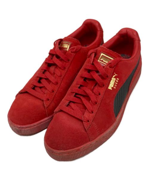 PUMA（プーマ）PUMA (プーマ) Ferrari (フェラーリ) SF SUEDE 50 レッド×ブラック サイズ:26.5cmの古着・服飾アイテム