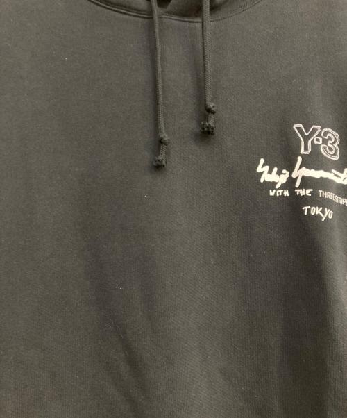 Y-3（ワイスリー）Y-3 (ワイスリー) adidas (アディダス) YOHJI YAMAMOTO (ヨウジヤマモト) U Y-3 GRAPHIC FT HOODIE ブラック サイズ:Sの古着・服飾アイテム