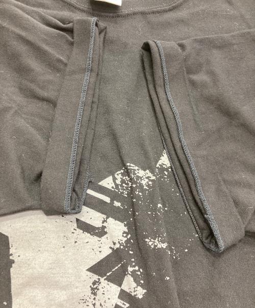 GROUND Y（グラウンドワイ）GROUND Y (グラウンドワイ) COTTON JERSEY LOGO GRAPHIC T-SHIRT ブラック サイズ:3の古着・服飾アイテム