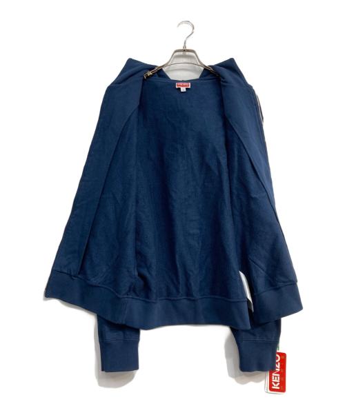 KENZO（ケンゾー）KENZO (ケンゾー) 'KENZO Archive Bouquet' フルジップ コットン フ―ディー ネイビー サイズ:M 未使用品の古着・服飾アイテム