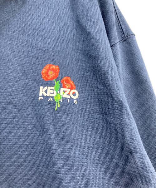 KENZO（ケンゾー）KENZO (ケンゾー) 'KENZO Archive Bouquet' フルジップ コットン フ―ディー ネイビー サイズ:M 未使用品の古着・服飾アイテム