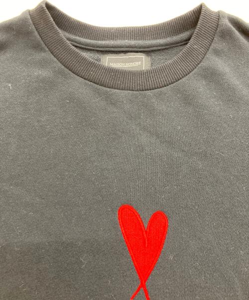 MAISON HONORE（メゾンオノレ）MAISON HONORE (メゾンオノレ) Tiphanie クルーネックスウェット ブラック サイズ:XLの古着・服飾アイテム