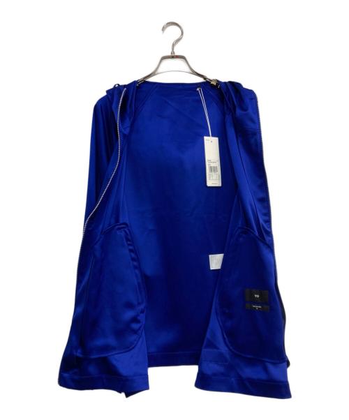 Y-3（ワイスリー）Y-3 (ワイスリー) adidas (アディダス) サテンジップジャケット ブルー サイズ:Mの古着・服飾アイテム