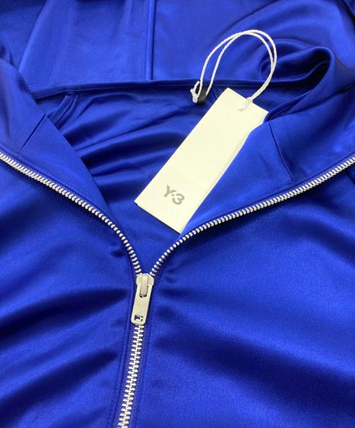 Y-3（ワイスリー）Y-3 (ワイスリー) adidas (アディダス) サテンジップジャケット ブルー サイズ:Mの古着・服飾アイテム