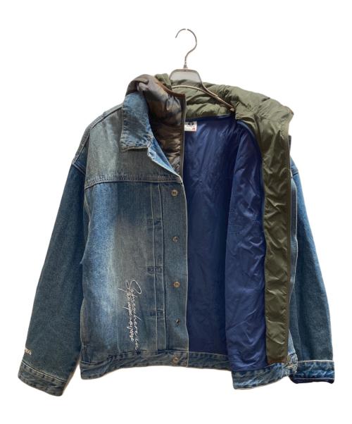 Aape BY A BATHING APE（エーエイプ バイ アベイシングエイプ）Aape BY A BATHING APE (エーエイプ バイ アベイシングエイプ) Hooded denim jacket インディゴ サイズ:XLの古着・服飾アイテム