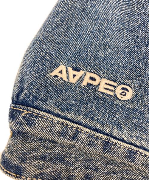 Aape BY A BATHING APE（エーエイプ バイ アベイシングエイプ）Aape BY A BATHING APE (エーエイプ バイ アベイシングエイプ) Hooded denim jacket インディゴ サイズ:XLの古着・服飾アイテム