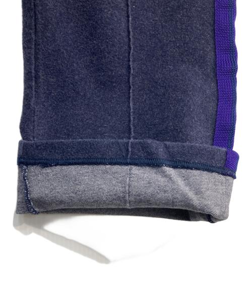 Needles（ニードルズ）Needles (ニードルズ) デニムジャージトラックパンツ ネイビー×パープル サイズ:Sの古着・服飾アイテム