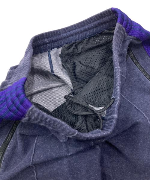 Needles（ニードルズ）Needles (ニードルズ) デニムジャージトラックパンツ ネイビー×パープル サイズ:Sの古着・服飾アイテム