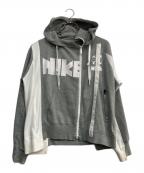 NIKE×sacaiナイキ×サカイ）の古着「ジップパーカー」｜グレー