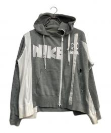 NIKE×sacai（ナイキ×サカイ）の古着「ジップパーカー」｜グレー