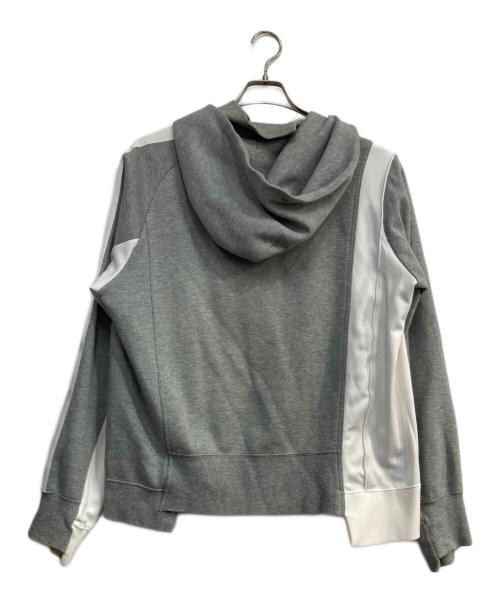 NIKE（ナイキ）NIKE (ナイキ) sacai (サカイ) ジップパーカー グレー サイズ:Mの古着・服飾アイテム