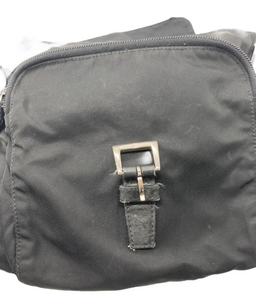 PRADA（プラダ）PRADA (プラダ) ナイロンショルダーバッグ ブラックの古着・服飾アイテム