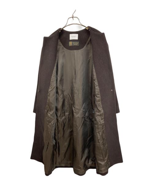 BEAUTY&YOUTH UNITED ARROWS（ビューティーアンドユースユナイテッドアローズ）BEAUTY&YOUTH UNITED ARROWS (ビューティーアンドユースユナイテッドアローズ) ノーカラーベルトロングコート ブラウン サイズ:xsの古着・服飾アイテム