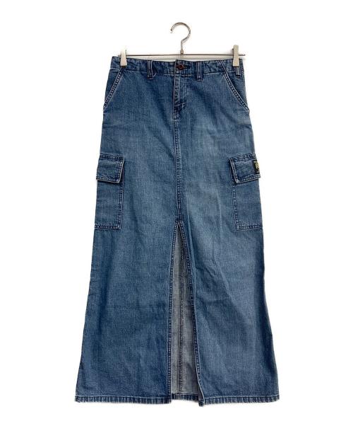 POLO JEANS（ポロジーンズ）POLO JEANS (ポロジーンズ) カーゴロングデニムスカート インディゴの古着・服飾アイテム