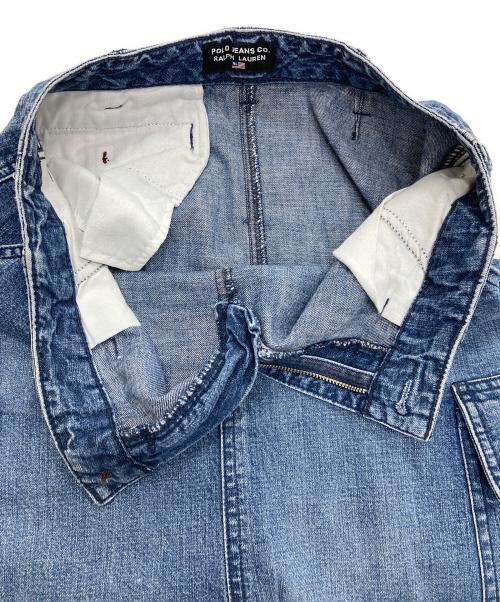 POLO JEANS（ポロジーンズ）POLO JEANS (ポロジーンズ) カーゴロングデニムスカート インディゴの古着・服飾アイテム