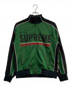 SUPREMEシュプリーム）の古着「World Famous  jacquard Track jacket」｜グリーン×ブラック