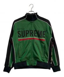 SUPREME（シュプリーム）の古着「World Famous  jacquard Track jacket」｜グリーン×ブラック