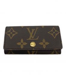 LOUIS VUITTON（ルイ ヴィトン）の古着「キーケース　モノグラム　ミュルティクレ4」｜ブラウン
