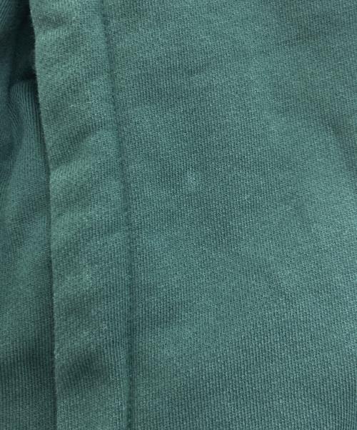 maison kitsune（メゾンキツネ）MAISON KITSUNE (メゾンキツネ) グレイフォックスヘッドパッチプルオーバーパーカー グリーン サイズ:XXSの古着・服飾アイテム