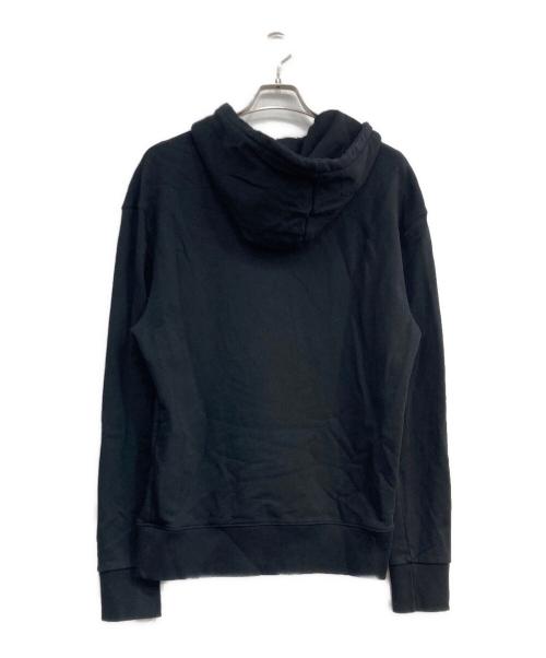 maison kitsune（メゾンキツネ）MAISON KITSUNE (メゾンキツネ) ベイビーフォックスパッチプルオーバーパーカー ブラック サイズ:Lの古着・服飾アイテム