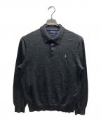 POLO RALPH LAURENポロ・ラルフローレン）の古着「ニットポロシャツ」｜グレー