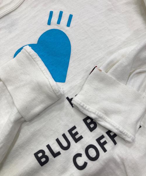 HUMAN MADE（ヒューマンメイド）HUMAN MADE (ヒューマンメイド) BLUE BOTTLE COFFEE (ブルーボトルコーヒー) 長袖カットソー ホワイト サイズ:Lの古着・服飾アイテム
