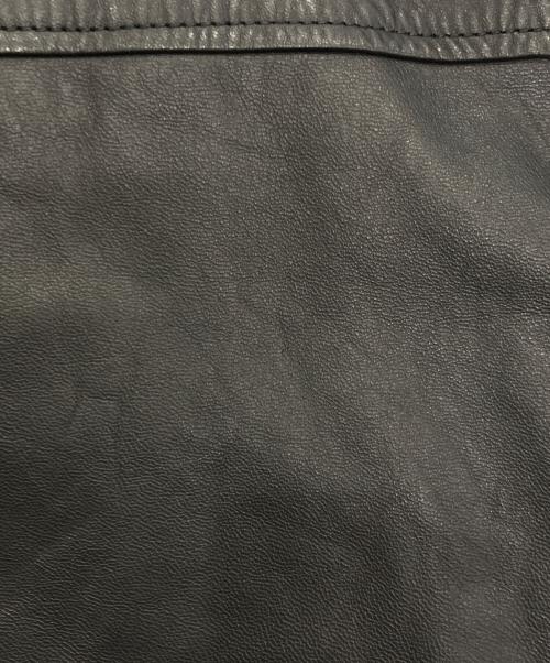 AMBIANCE（アンビアンス）ambiance (アンビアンス) レザージップブルゾン ブラック サイズ:XLの古着・服飾アイテム