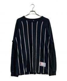 SUPREME（シュプリーム）の古着「Stripe Raglan L/S Top」｜ブラック