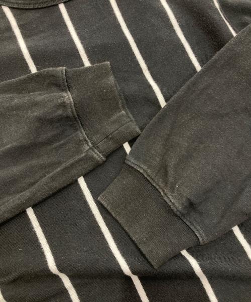 SUPREME（シュプリーム）SUPREME (シュプリーム) Stripe Raglan L/S Top ブラック サイズ:Mの古着・服飾アイテム