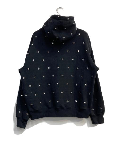 SUPREME（シュプリーム）Supreme (シュプリーム) Stars Studded Hooded Sweatshirt ブラック サイズ:Sの古着・服飾アイテム