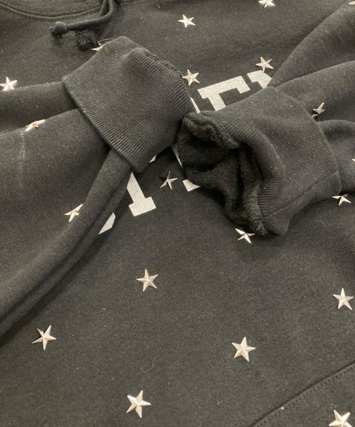 SUPREME（シュプリーム）Supreme (シュプリーム) Stars Studded Hooded Sweatshirt ブラック サイズ:Sの古着・服飾アイテム