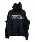 Supreme（シュプリーム）の古着「Stars Studded Hooded Sweatshirt」｜ブラック