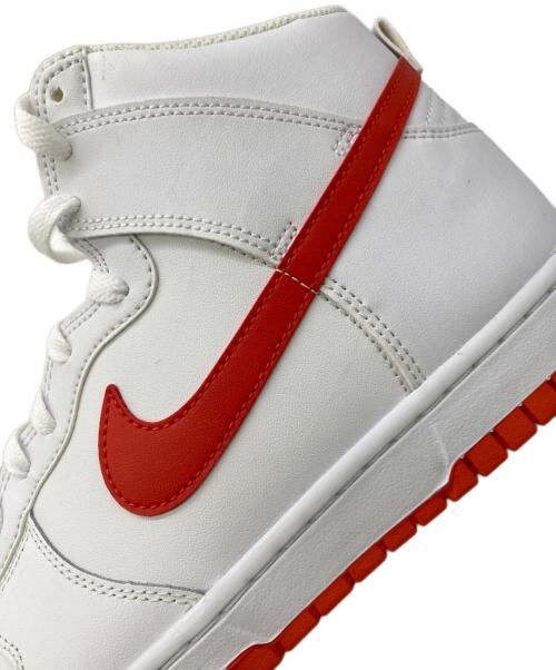 NIKE（ナイキ）NIKE (ナイキ) ハイカットスニーカー ホワイト×オレンジ サイズ:27.5㎝ 未使用品の古着・服飾アイテム